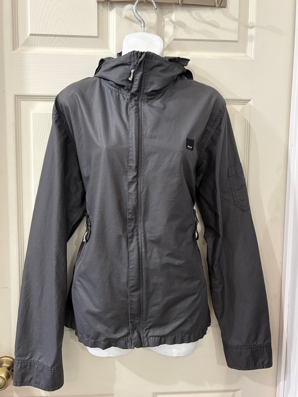 Bench Women's Hooded Utility Jacket - Slate Gray